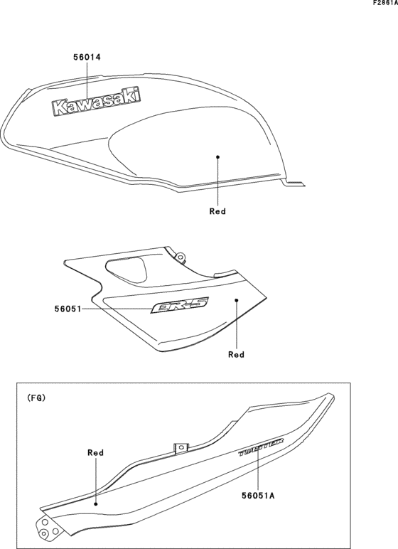 ER500 Decals(red)(er500-a1-a3)