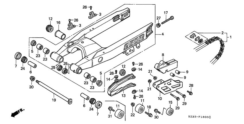 Swingarm/drive chain