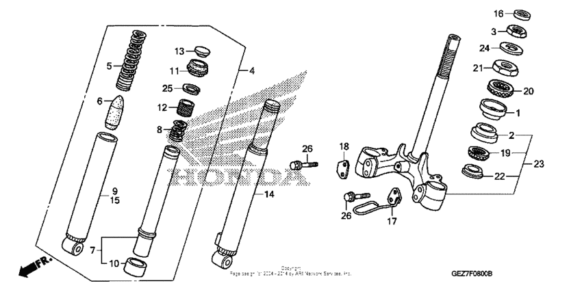 Front fork + front cushion