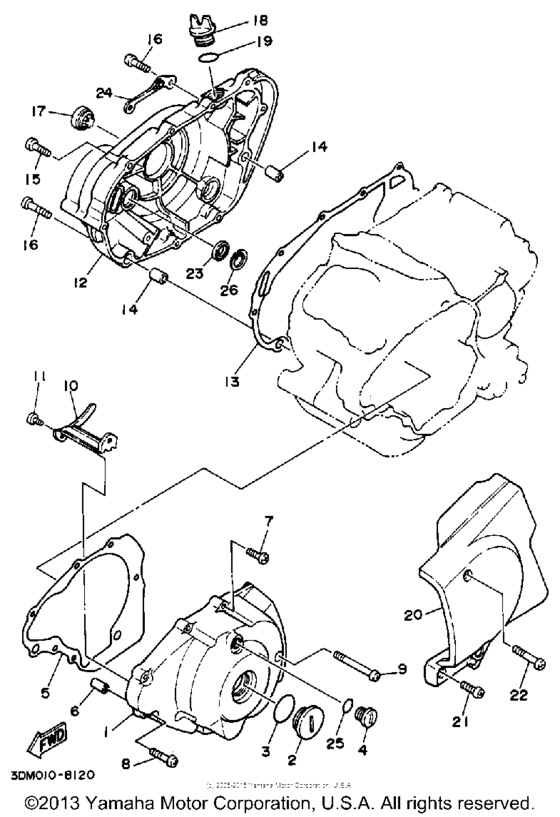 XV250 Боковые крышки