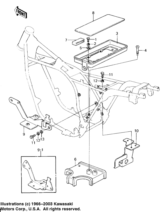 Battery case/electro bracket