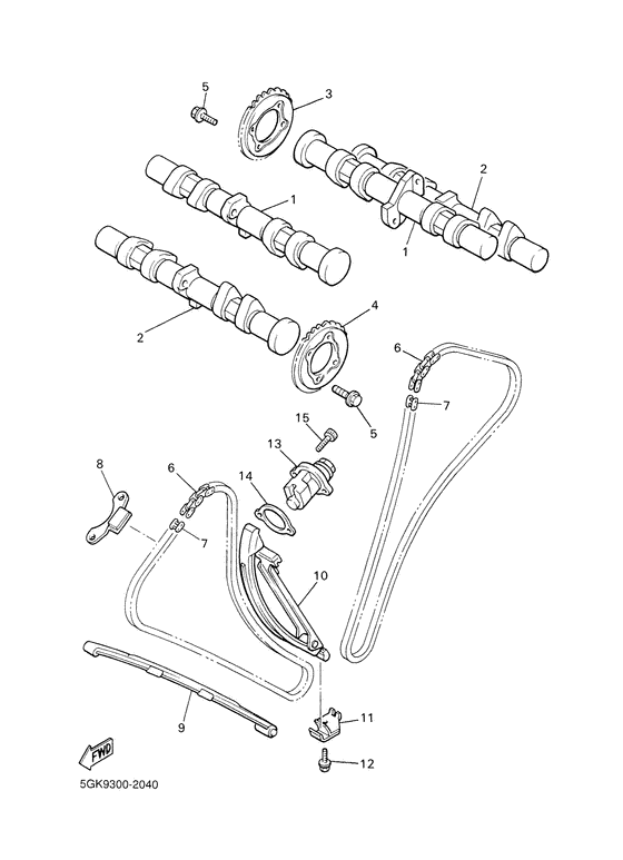 Camshaft. chain