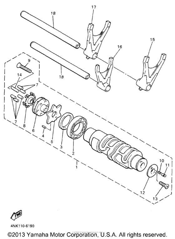 XVZ13AH Копирный вал