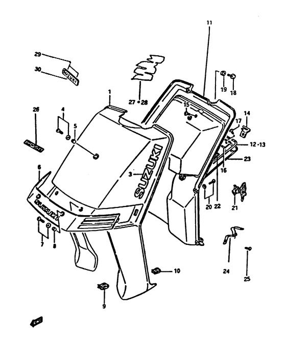 Front leg shield