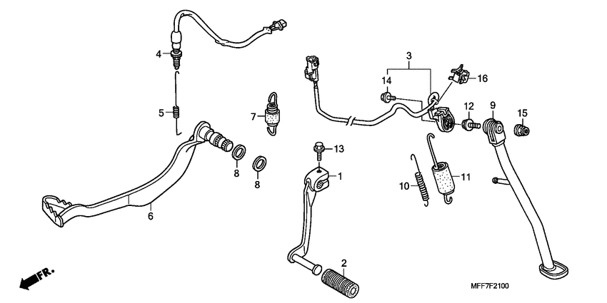 Pedal/side stand