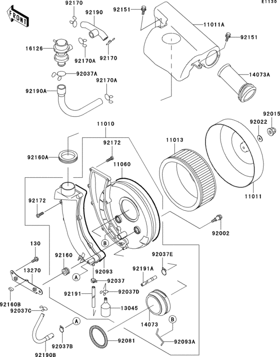 VN800 Воздушный фильтр