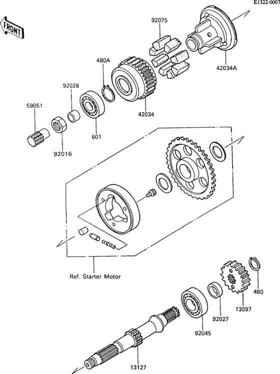 Secondary shaft