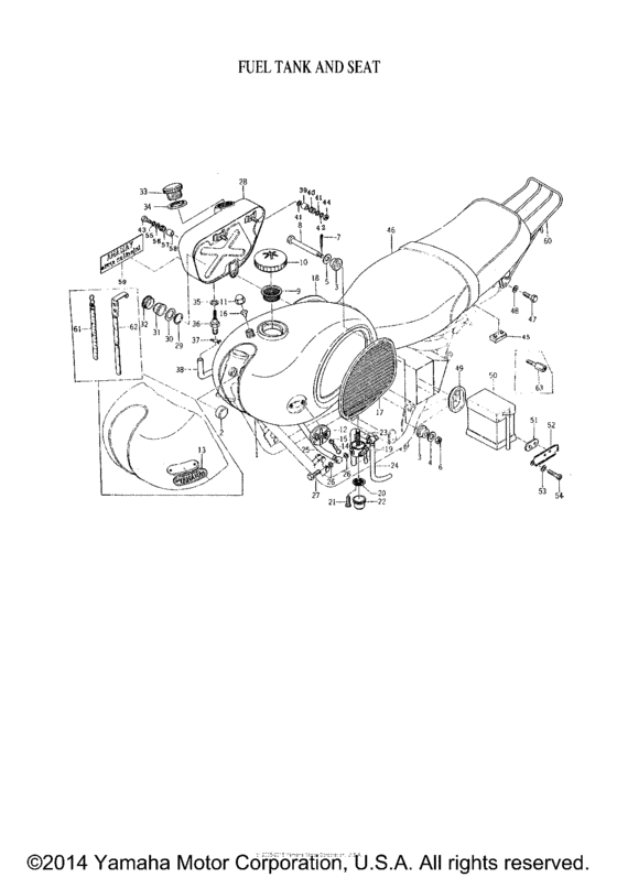 Fuel tank and seat