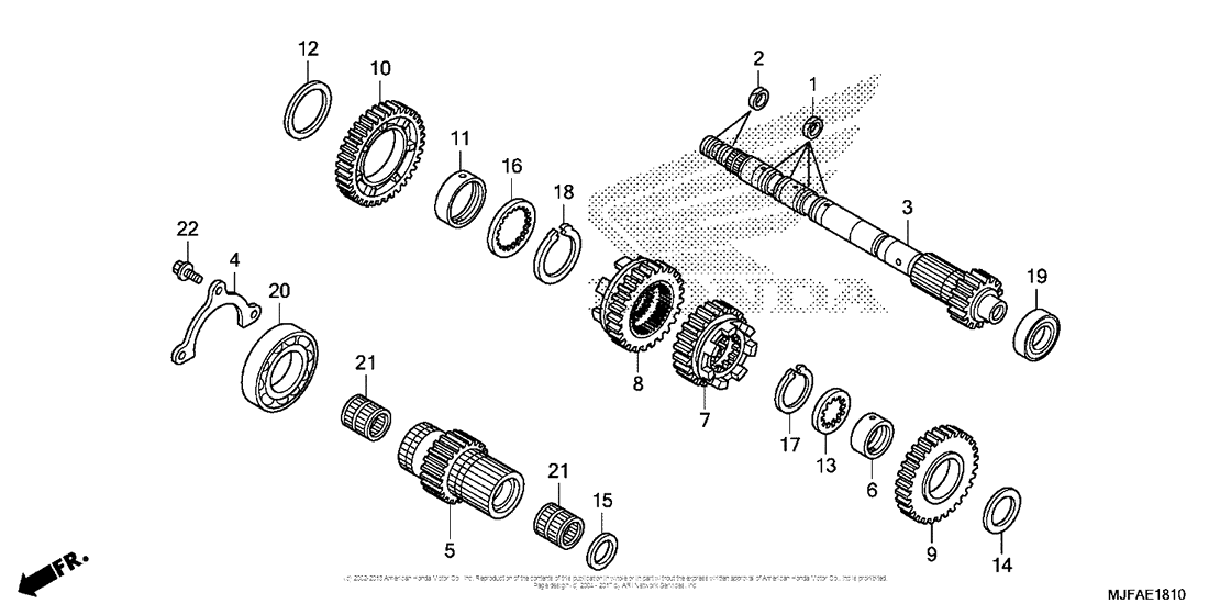 Transmission (Mainshaft) (Ctx700D)