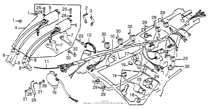 Wire harness + ignition coil