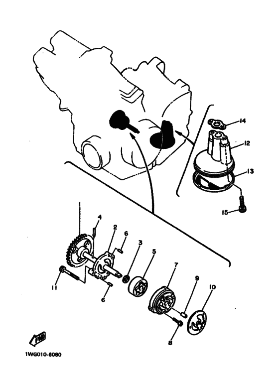 FZR400 FZR400U Маслонасос