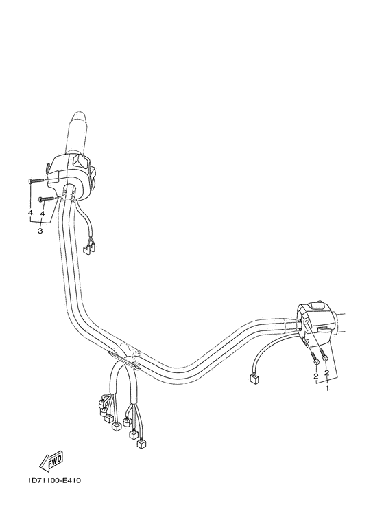 XV1900A Interruptor de manillar&palanc