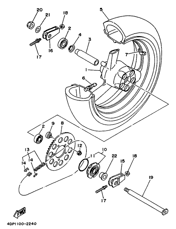 Front brake. caliper