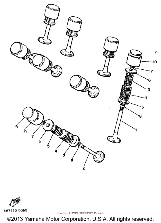 FJ1200A Клапана