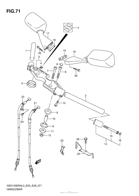 Handlebar (Gsx1300Ral3 E03)