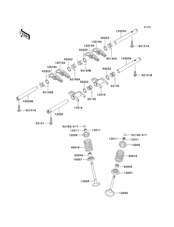 Rocker arms/valves