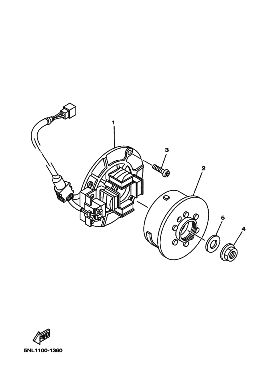 YZ250F Генератор