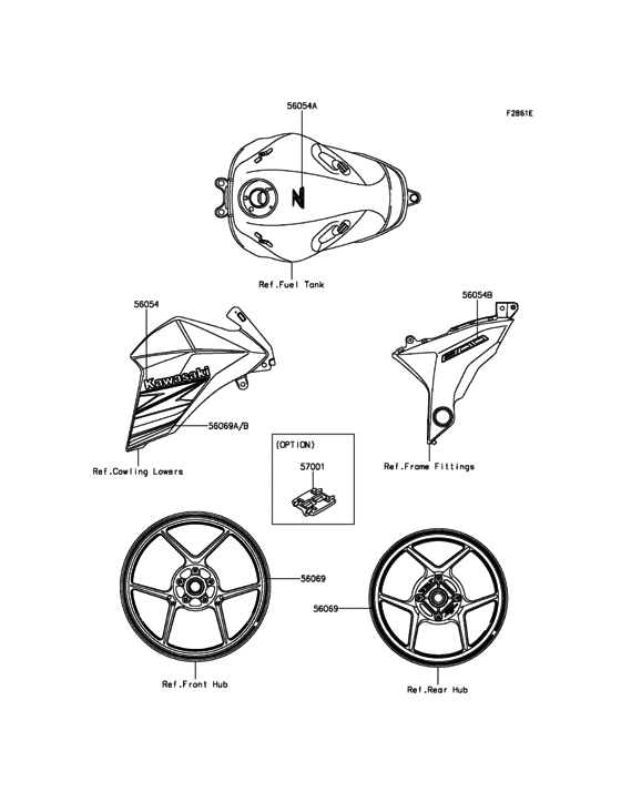 ZR800 Наклейки (черные)