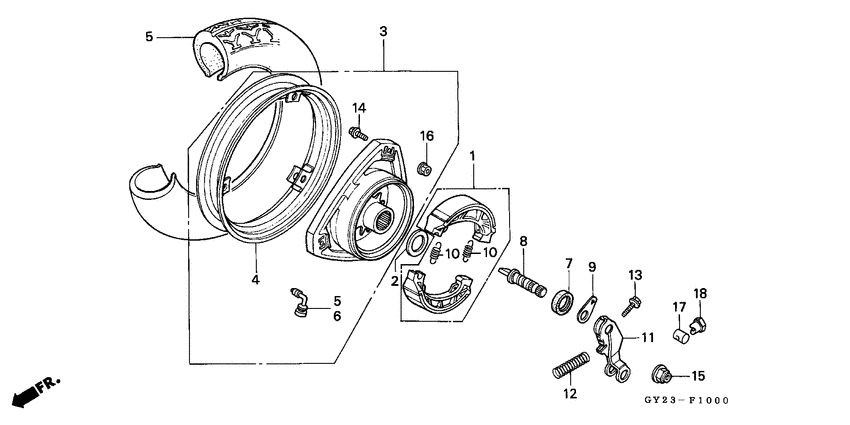 Rear wheel complete assy