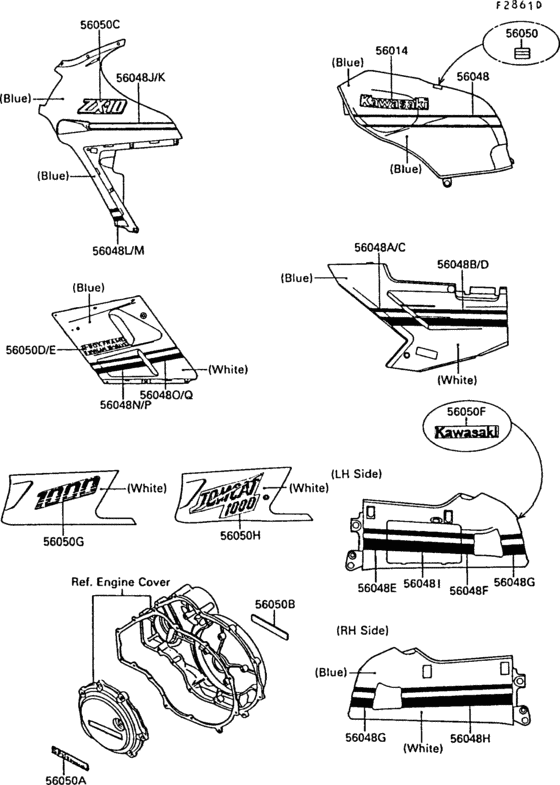Decals(1/2)(blue/white)(zx1000-b2)