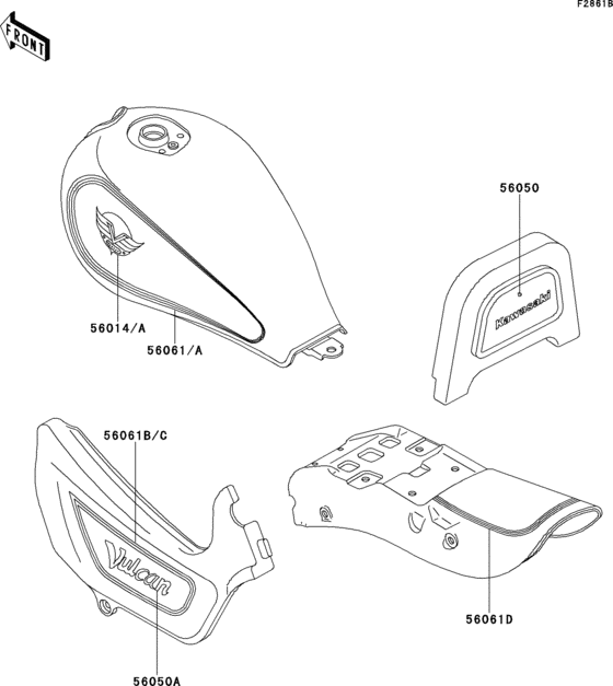 EN500 Decals(blue / silver)(en500-a7)