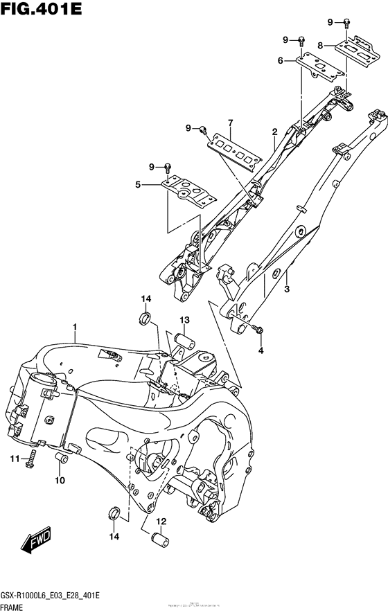 Frame (Gsx-R1000Al6 E33)