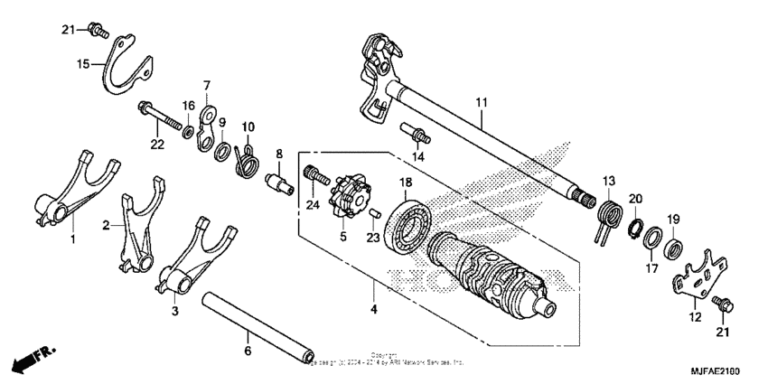 Gearshift drum (1)