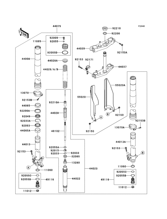 Front fork(1/2)