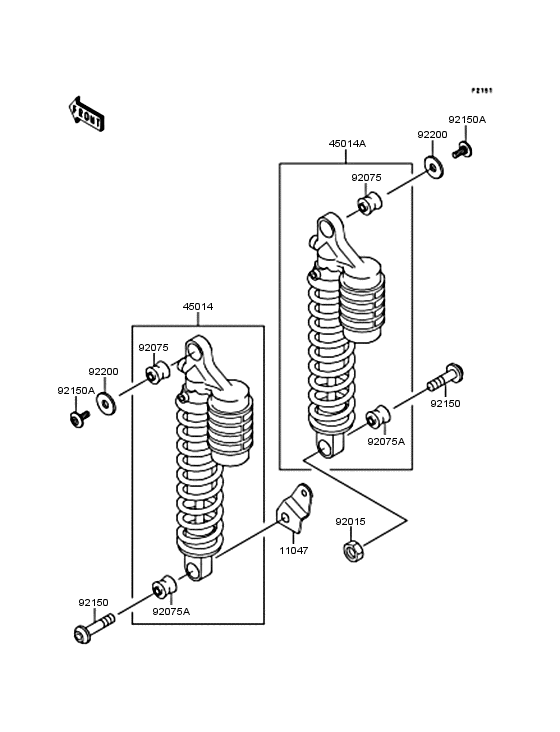 ZR750 Подвеска  /  амортизатор