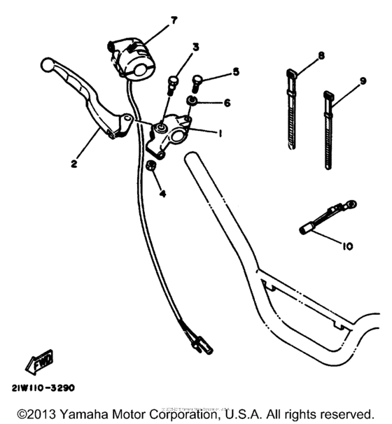PW80N Handle switch - lever