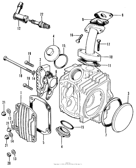 Cylinder head cover + inletpipe
