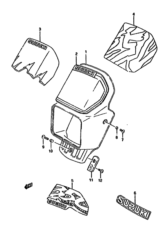 Headlamp cover  front fender