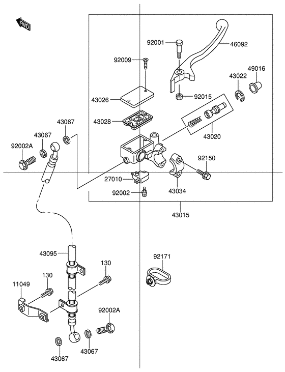 FD112 Передний тормозной цилиндр