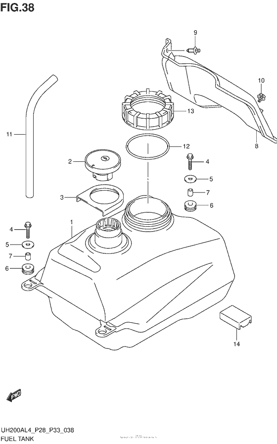 Fuel Tank (Uh200Al4 P28)