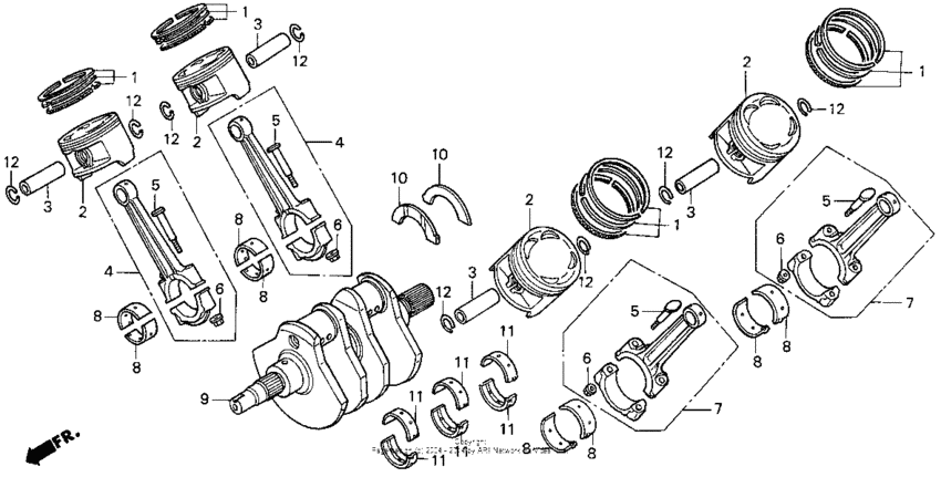 ST1100 Коленвал