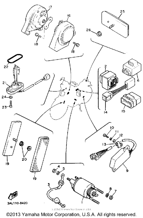 XV750W Электрика
