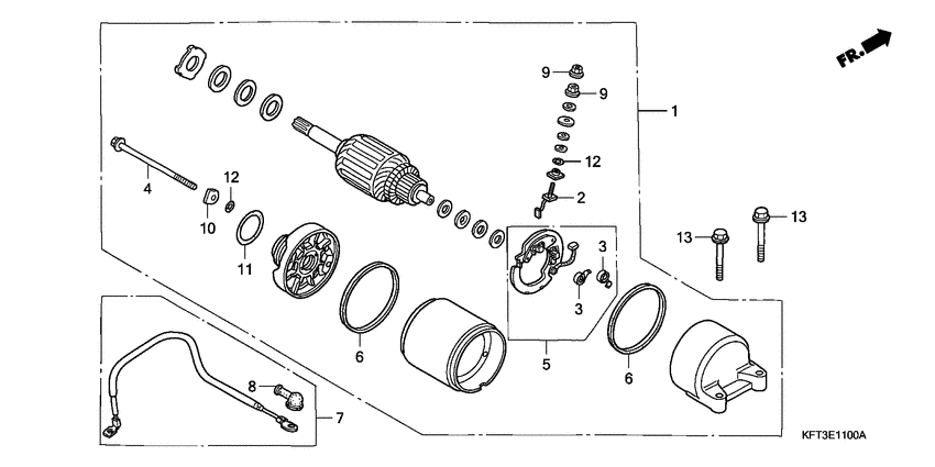 CLR125 Стартерный мотор