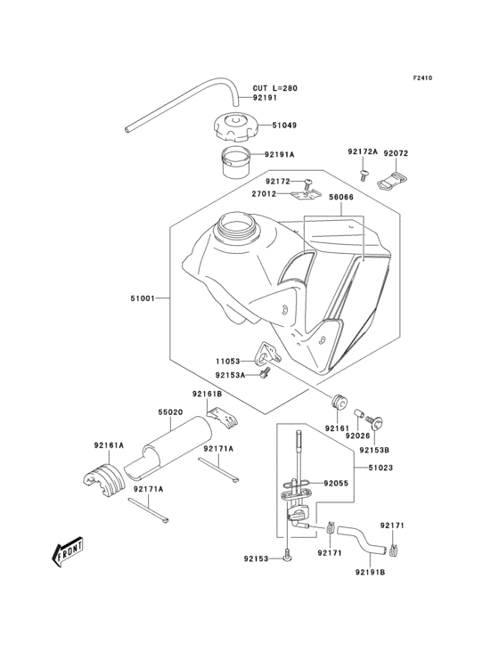 Fuel tank(klx400-b1)