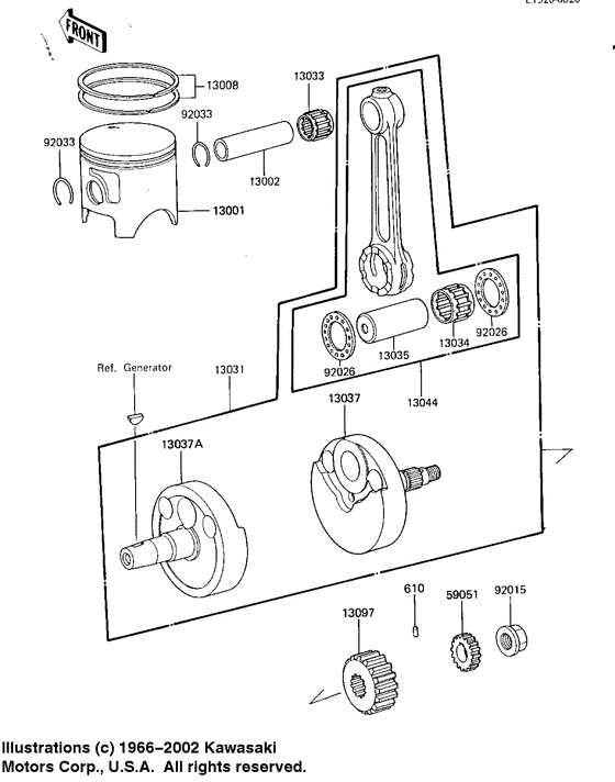 Crankshaft/piston