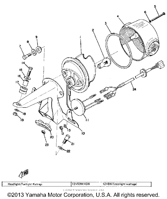 TX500 Задний фонарь
