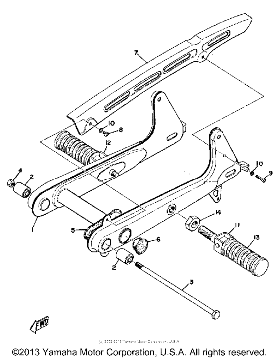 Rear arm - chain case