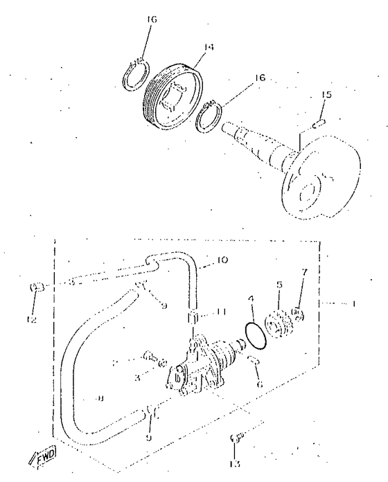 YA50R Масляный насос