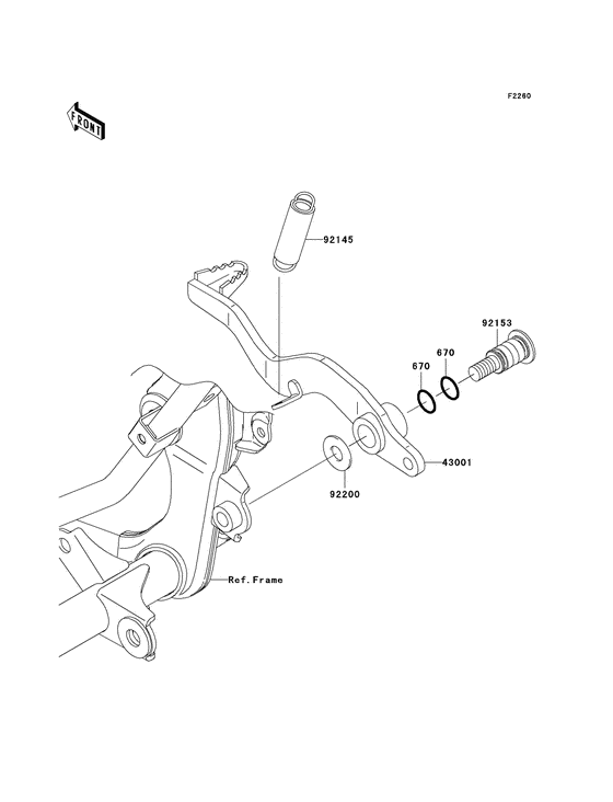  Педаль тормоза