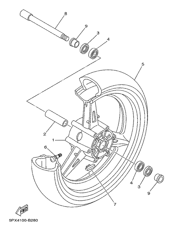 XV17PCRC Переднее колесо