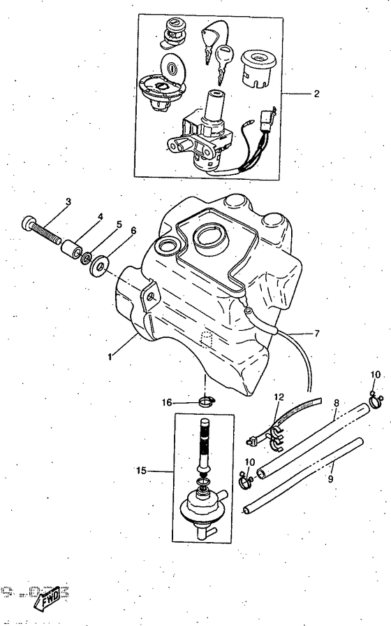 YQ50 Топливный бак