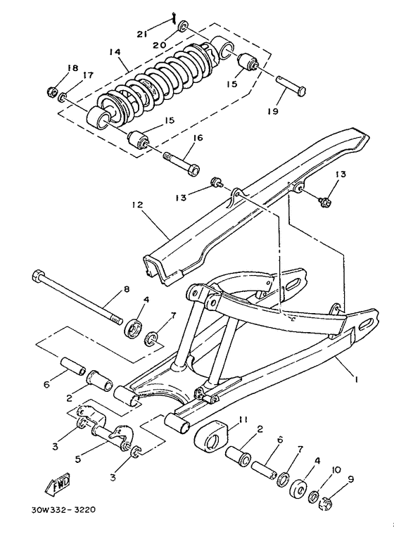 Rear arm. suspension