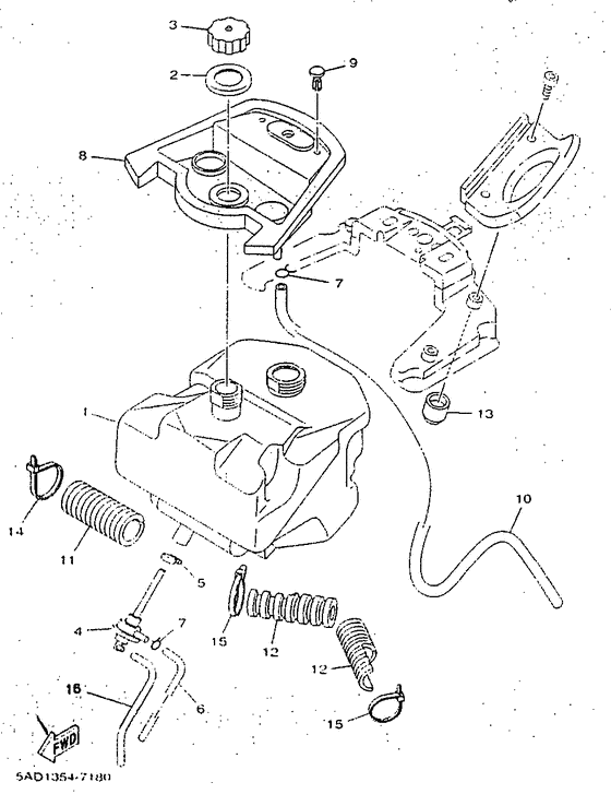YN50R Топливный бак