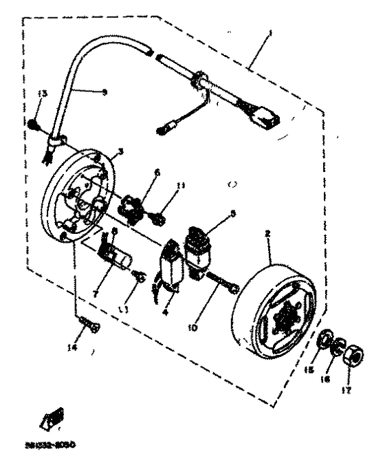 Flywheel magneto