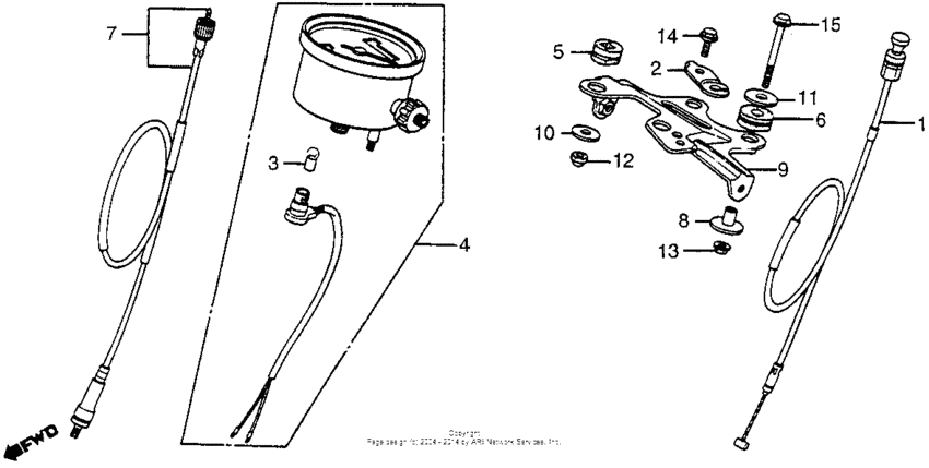 XR500 Спидометр