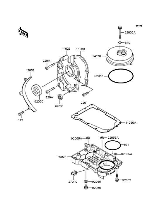 Breather body/oil pan